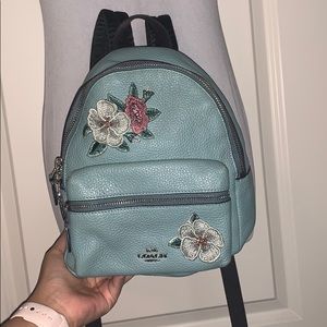 Coach leather mini backpack